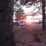 yksi mieleenpainuneista leiripaikoista ihanan vaunumme kanssa. Freivisören, Kalix, Ruotsi 2013
