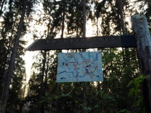 Kalevankankaan reitistö.