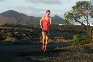 Emma Lanzaroten puolimaratonilla. Kuva: Emma Juga