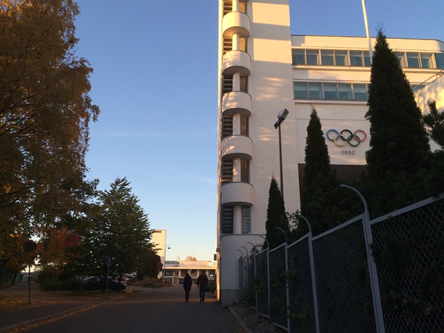 Helsinki City Trailin kisatoimisto sijaitsi Olympiastadionin Urheilumuseon vieressä. Kuva: KivaaTekemistä.fi